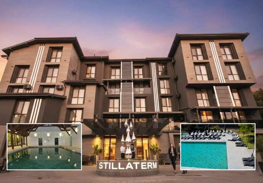  Есенен релакс в НОВООТКРИТИЯ четиризвезден хотел Стилатерм СПА 4* в Хасковски минерални бани! Нощувка на човек със закуска и вечеря +  2 минерални басейни и релакс зона 