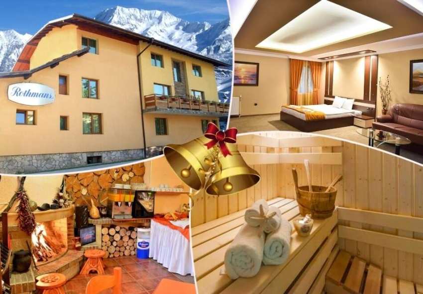  Коледа в Банско! 3 нощувки на човек със закуски и вечери, едната Празнична от къща за гости Ротманс*** 