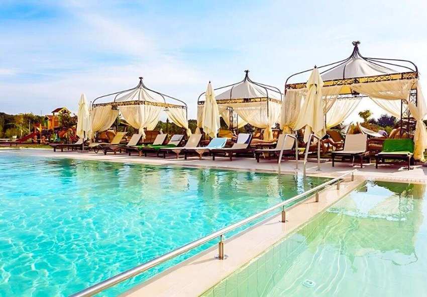  Лято в Кранево! 2+ нощувки на човек със закуски и вечери или на база All Inclusive + минерални басейни + чадър и шезлонг на плажа от Балнеохотел Терма Палас 5* 