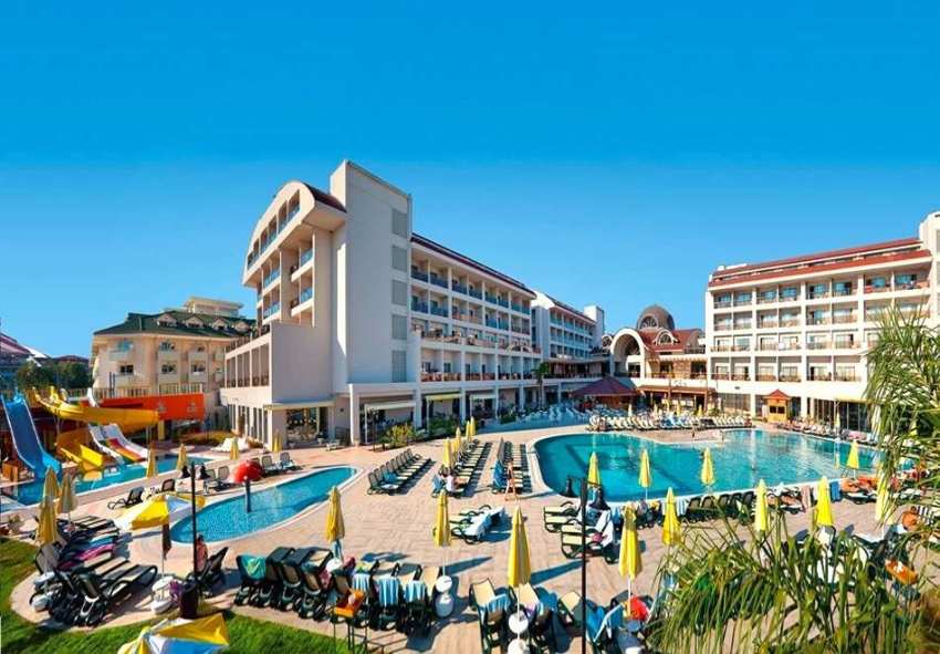На 280м. от плажа в SEHER SUN PALACE, Сиде, Турция! Автобусен транспорт + 7 нощувки за ДВАМА на база Аll Inclusive + басейни. Дете до 7г. безплатно! На 280м. от плажа в SEHER SUN PALACE, Сиде, Турция! Автобусен транспорт + 7 нощувки за ДВАМА на база Аll Inclusive + басейни. Дете до 7г. безплатно!