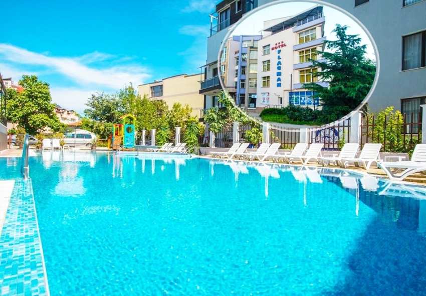 Почивка, на 70м. от плаж Харманите, Созопол! All Inclusive на човек + басейн в хотел Флагман***. Дете до 11.99г. безплатно! Почивка, на 70м. от плаж Харманите, Созопол! All Inclusive на човек + басейн в хотел Флагман***. Дете до 11.99г. безплатно!
