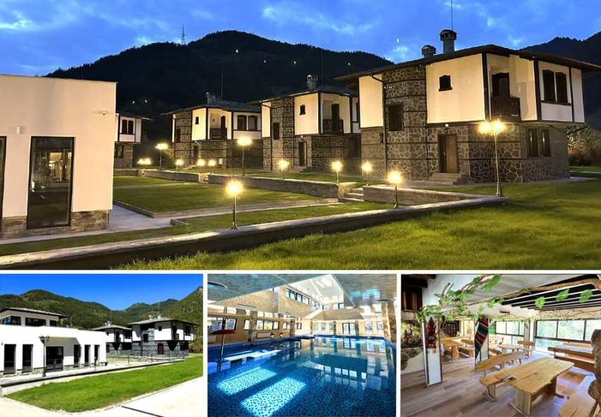 3, 4 или 5 нощувки на човек със закуски, обеди и вечери + вътрешен плувен басейн с детска част и релакс зона от Къщи за гости Девин Ривър, Девин 3, 4 или 5 нощувки на човек със закуски, обеди и вечери + вътрешен плувен басейн с детска част и релакс зона от Къщи за гости Девин Ривър, Девин