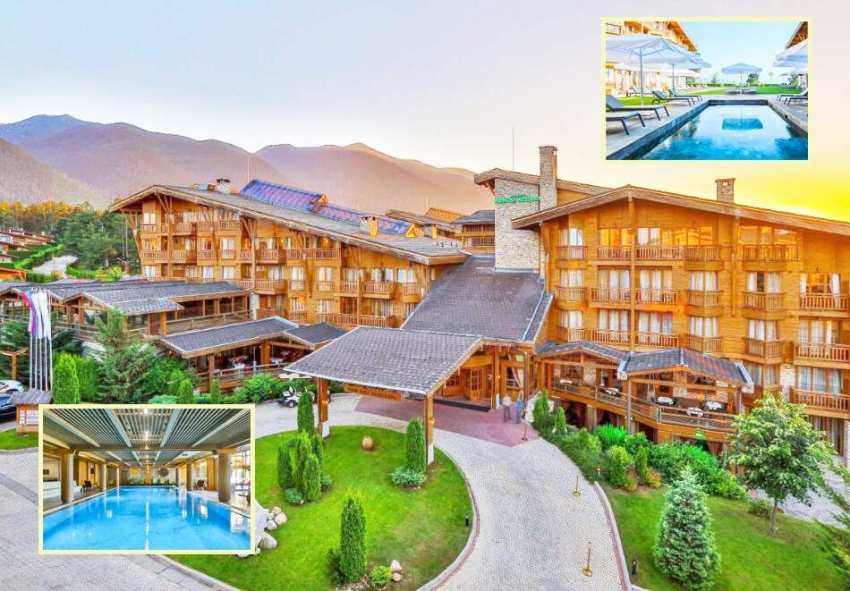  СКИ и СПА почивка в Разлог! Нощувка на човек на база All inclusive + 4 басейна и спа зона в Пирин Голф Хотел &amp; СПА 5* 