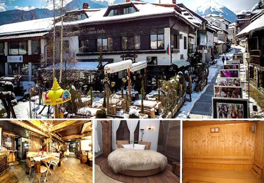 Почивка в центъра на Банско! Нощувка на човек със закуска от хотел и механа Момини Двори Почивка в центъра на Банско! Нощувка на човек със закуска от хотел и механа Момини Двори