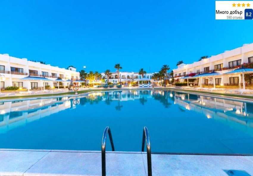  Почивка в Египет на първа линия с чартърен полет от София. 6 All Inclusive нощувки на човек в GRAND HOTEL 4* + 1 нощувка, закуска, вечеря и посещение на пирамидите в Кайро 