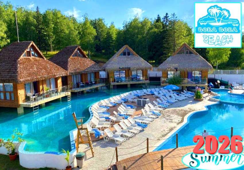  Ранни записвания за лято 2026г. в Комплекс Бора Бора, Сапарева Баня! Нощувка на човек със закуска + 3 минерални басейна и джакузи 