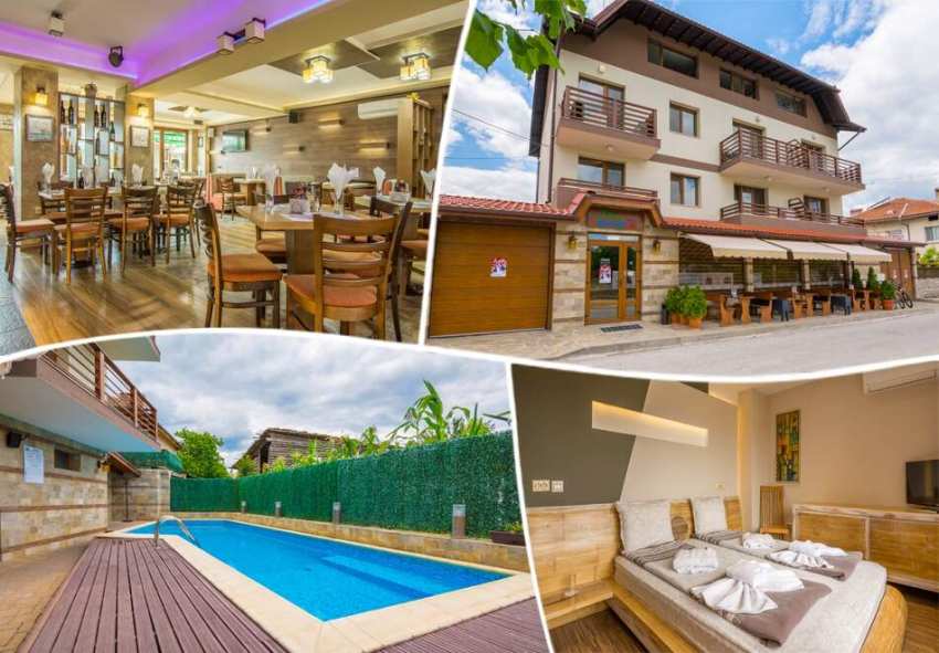 Почивка в село Баня до Банско! Нощувка на човек със закуска или със закуска и вечеря + външен басейн с минерална вода във Вила Минерал 56 Почивка в село Баня до Банско! Нощувка на човек със закуска или със закуска и вечеря + външен басейн с минерална вода във Вила Минерал 56